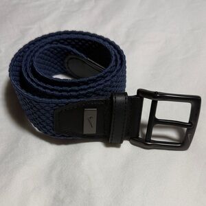 Nike Men's Blue Woven Belt Small
